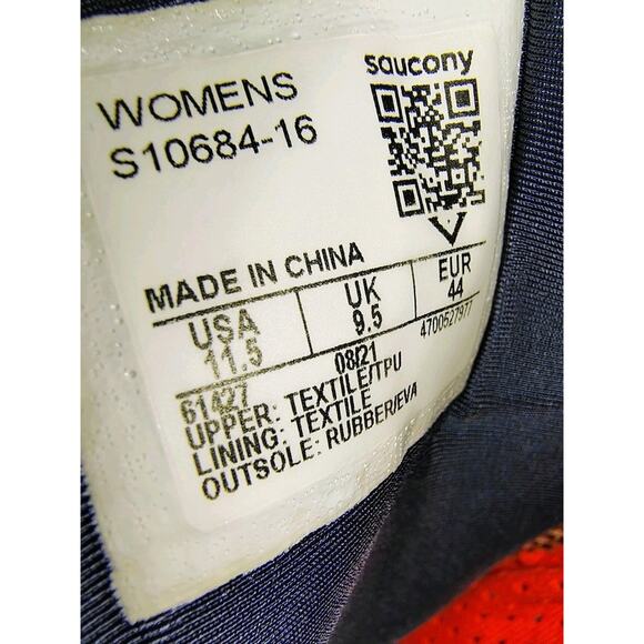 Saucony Guide 15 Shoes Womens 11.5 Sunset Orange Running Sneakers Trainer EUC - Picture 15 of 15